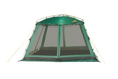 Каркасный тент-шатер ALEXIKA China House Alu green - фото 49559