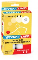 Мячи белые 6 шт Start Line Standart 2*