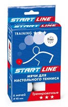 Мячи белые 6 шт Start Line Training 3*