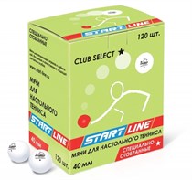 Мячи белые Start Line Club Select 1* (120 мячей в упаковке)