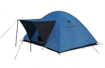 Просторная четырехместная палатка High Peak Texel 4 синий/серый