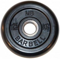 Диск обрезиненный MB Barbell MB-PltB26-1,25