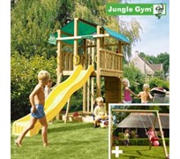 Детский городок Jungle Gym Fort + SwingModule Xtra