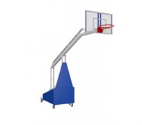 Баскетбольная стойка Atlet-Sport мобильная складная с пультом управления, вынос 3,25 м