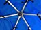 Большой батут для дачи с сеткой Optifit Like Blue 14ft 4,27 м с синей крышей - фото 59600